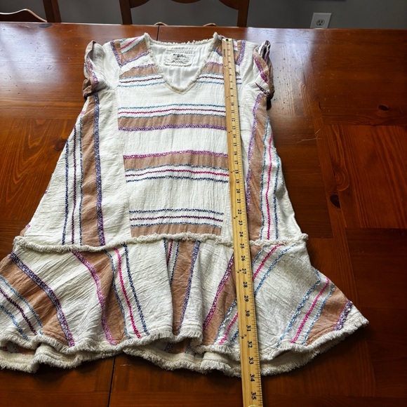 Anthropologie Holding Horses Size XSP Elira  Earth Tone Striped Tunic Dress - Picture 9 of 9